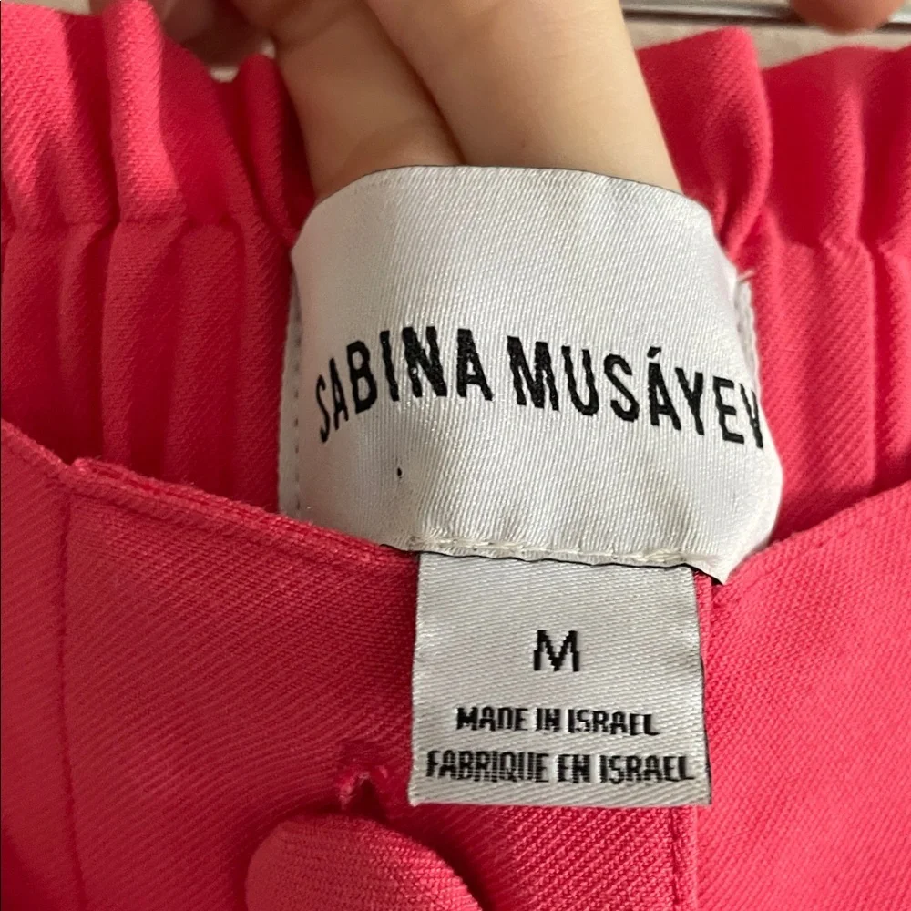 Sabina Musayev Isla Top Lucille Skirt Set Medium Midi Two Piece Hibiscus Pink - Picture 12 of 14